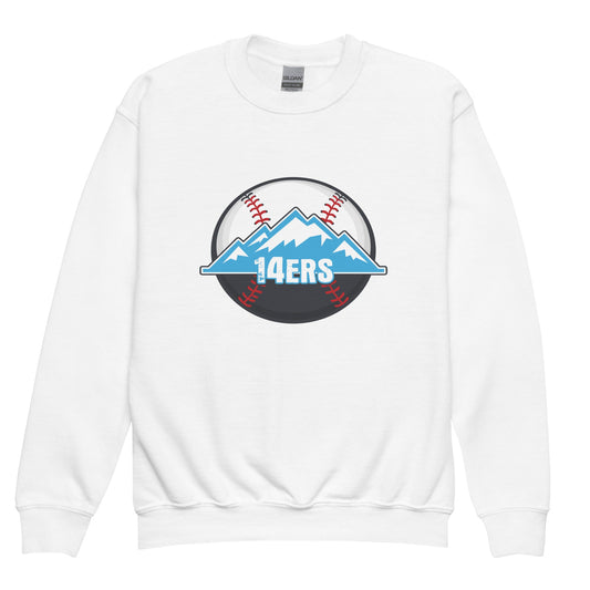 Classic | Youth Sweatshirt | 14ers Baseball | Athletics Logo