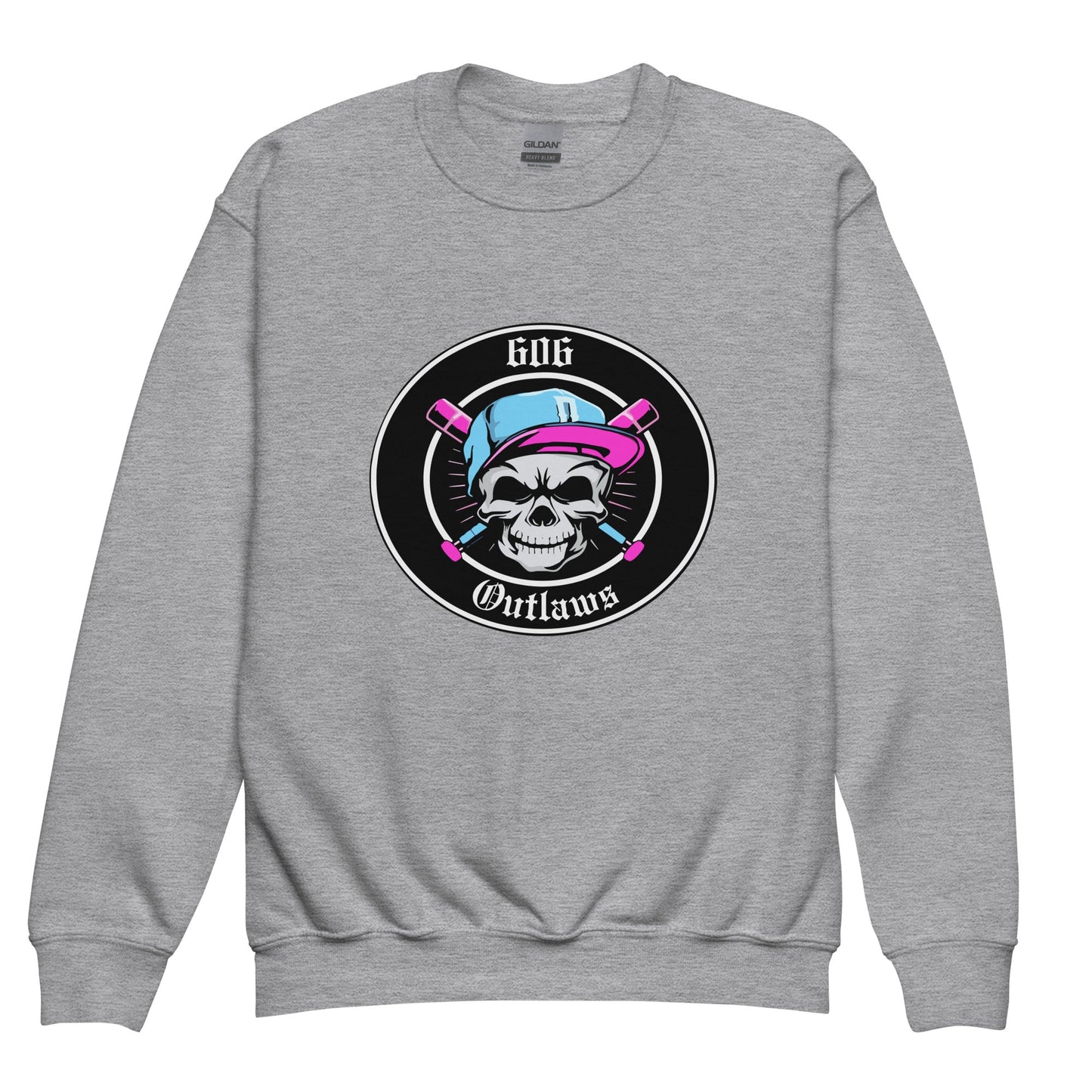 Classic | Youth Sweatshirt | 606 Outlaws Baseball | Badge Logo