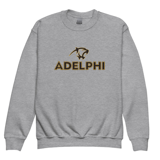 Classic | Youth Sweatshirt | Adelphi Womens Soccer | Apex Panther Logo