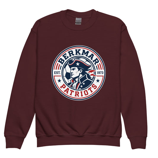 Classic | Youth Sweatshirt | Berkmar High School Soccer | Badge Logo