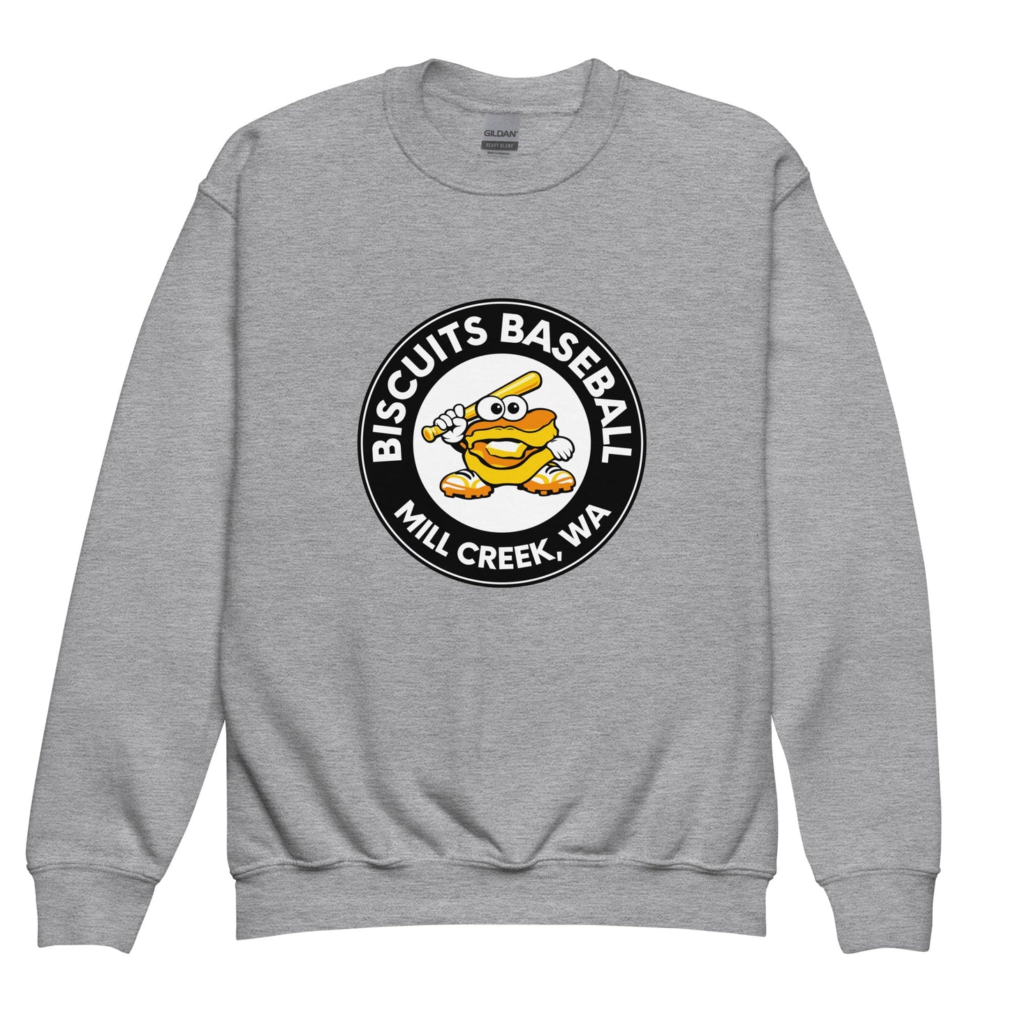 Classic | Youth Sweatshirt | Biscuits Baseball MCLL | Mascot Logo