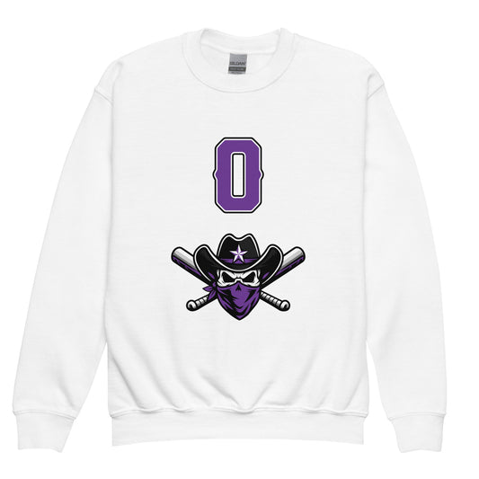 Classic | Youth Sweatshirt | Carolina Outlaws Baseball | Purple Renegades Logo