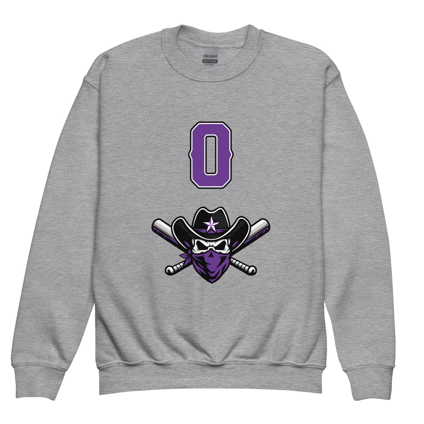 Classic | Youth Sweatshirt | Carolina Outlaws Baseball | Purple Renegades Logo