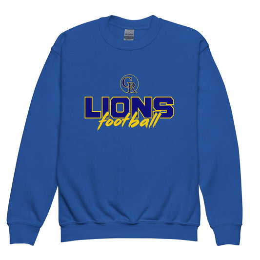 Classic | Youth Sweatshirt | Chestnut Ridge Lions Football | Vanguard Logo