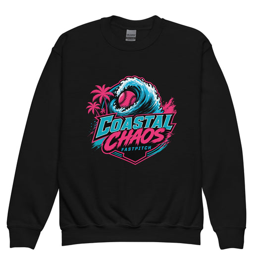 Classic | Youth Sweatshirt | Coastal Chaos Fastpitch | Emblem Logo