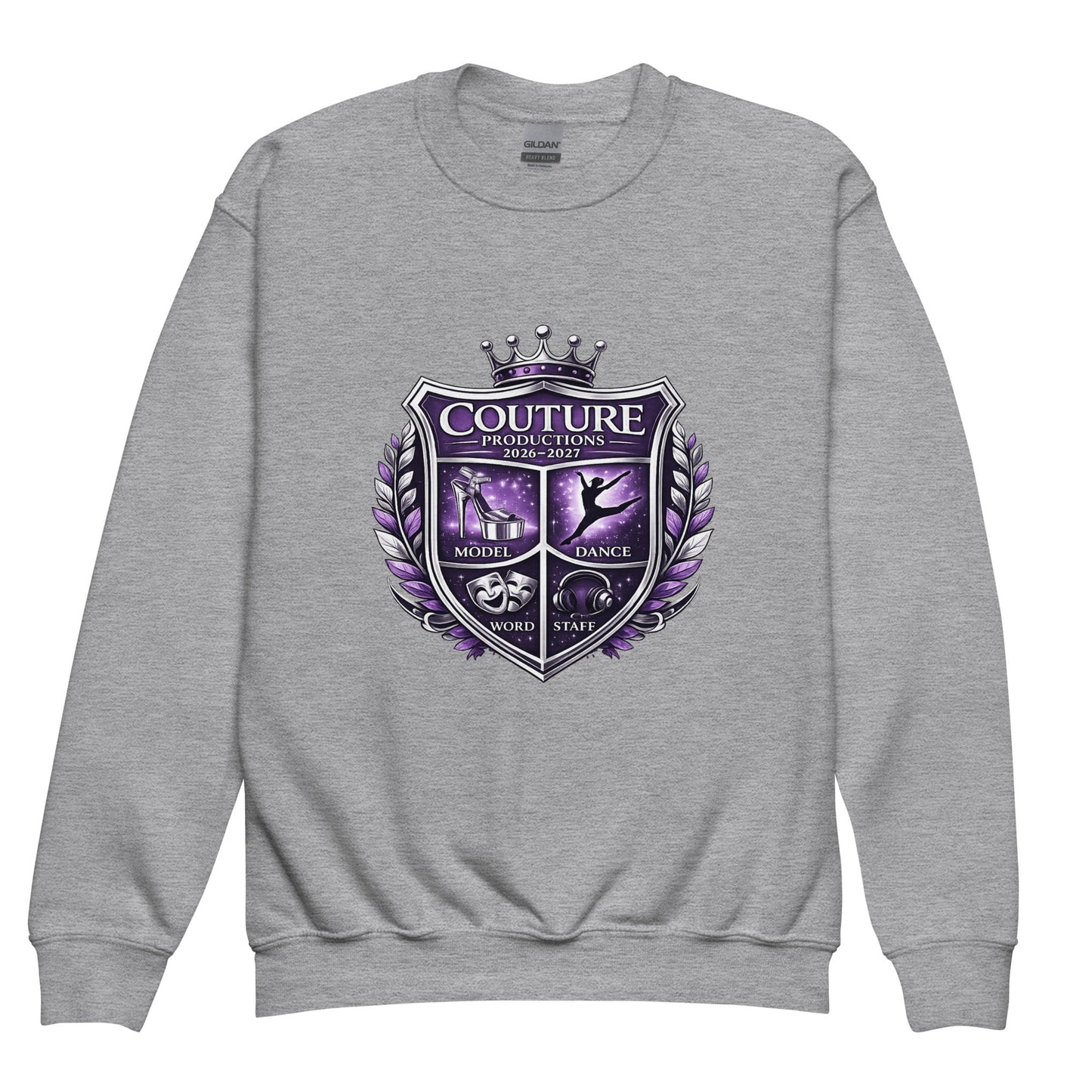 Classic | Youth Sweatshirt | Couture Productions | Couture Shield Logo
