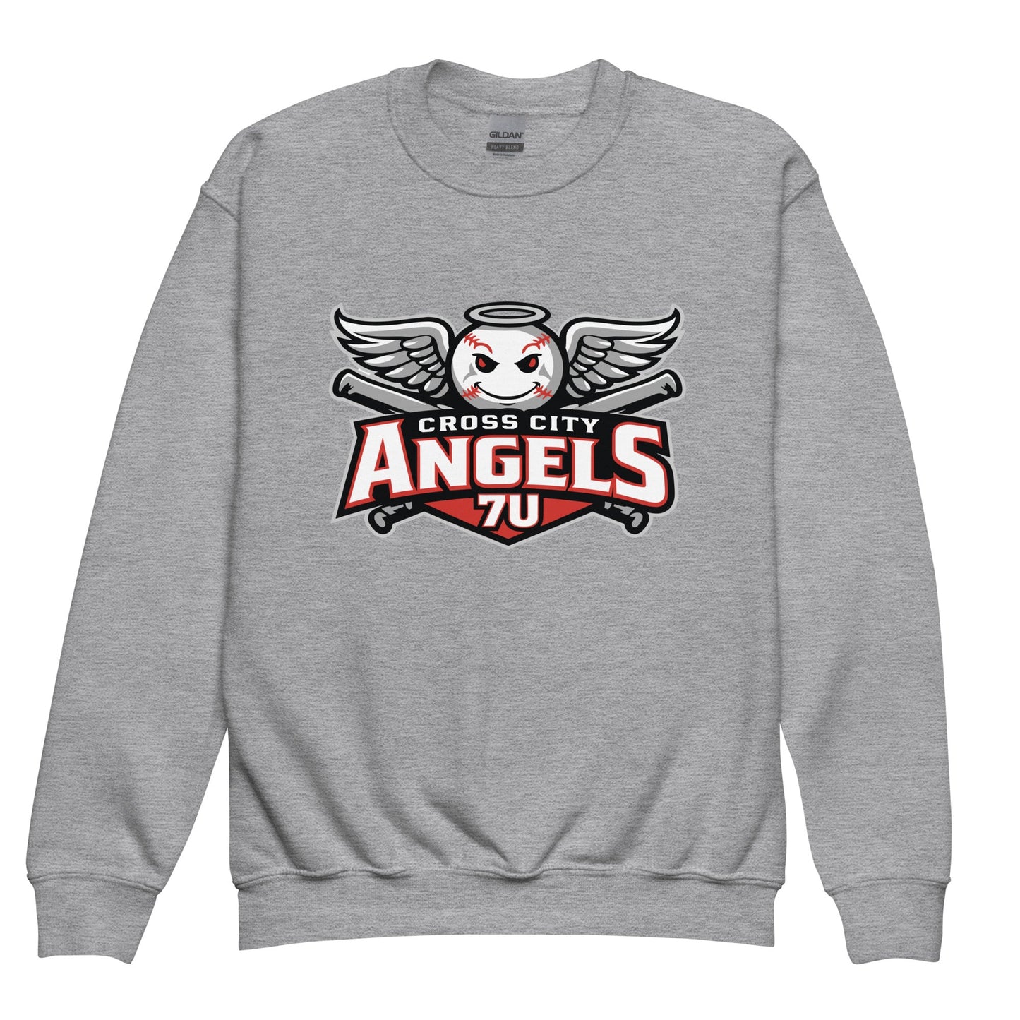 Classic | Youth Sweatshirt | Cross City Angels | Winged Guardian Logo