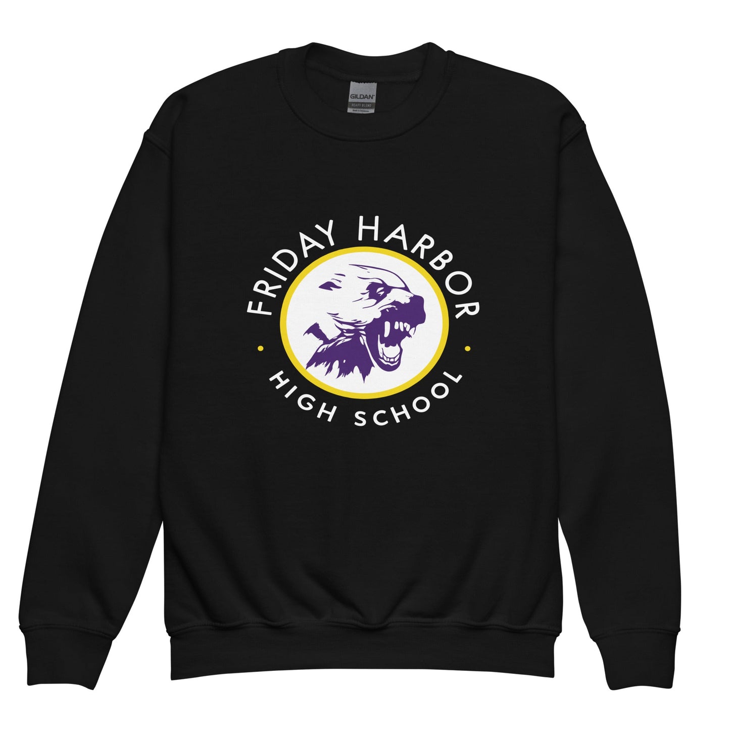Classic | Youth Sweatshirt | Friday Harbor Girls Basketball | Alt Logo