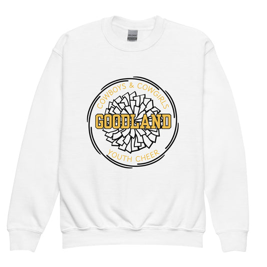 Classic | Youth Sweatshirt | Goodland Youth Cheer | Crest Logo