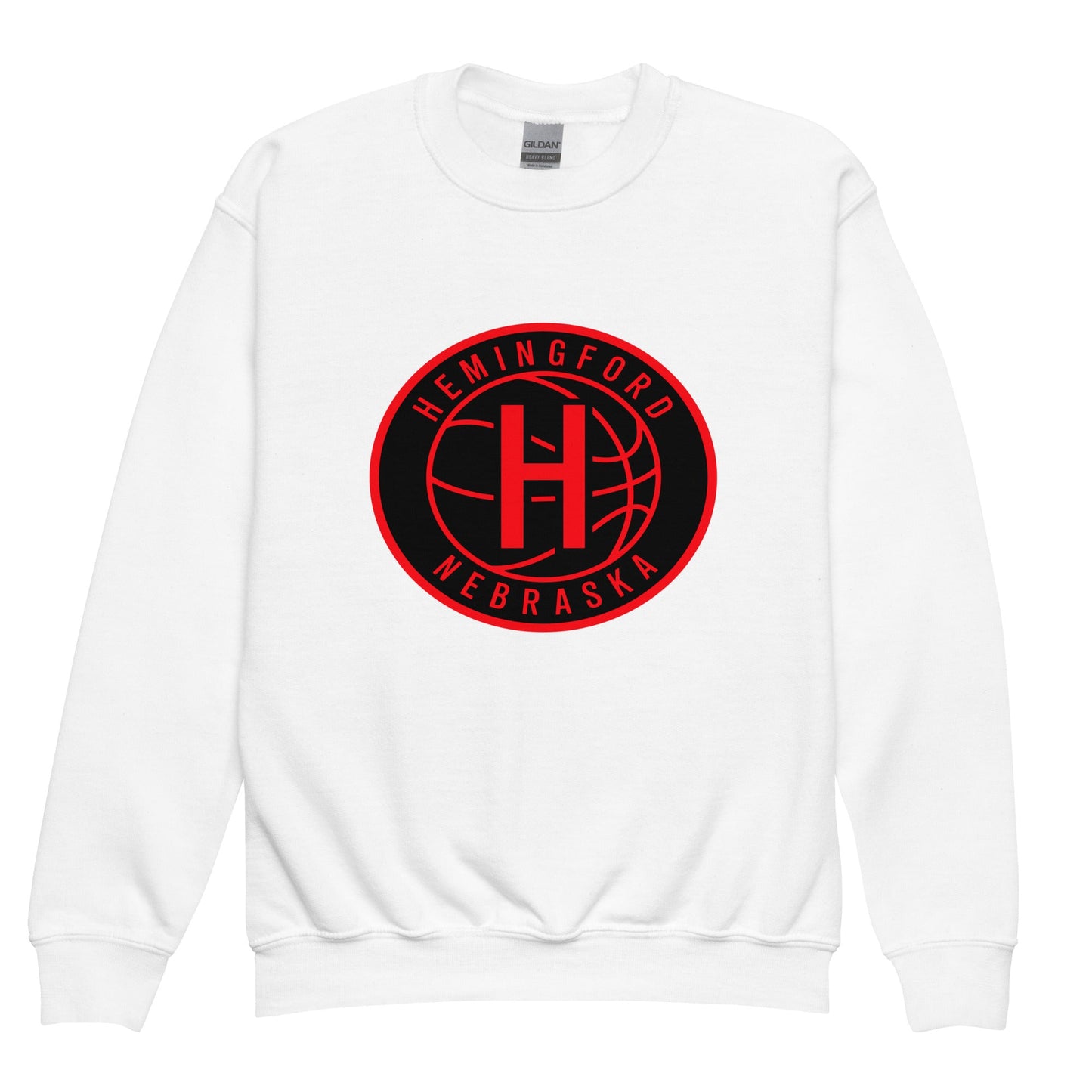 Classic | Youth Sweatshirt | Hemingford Bobcats | Badge Logo
