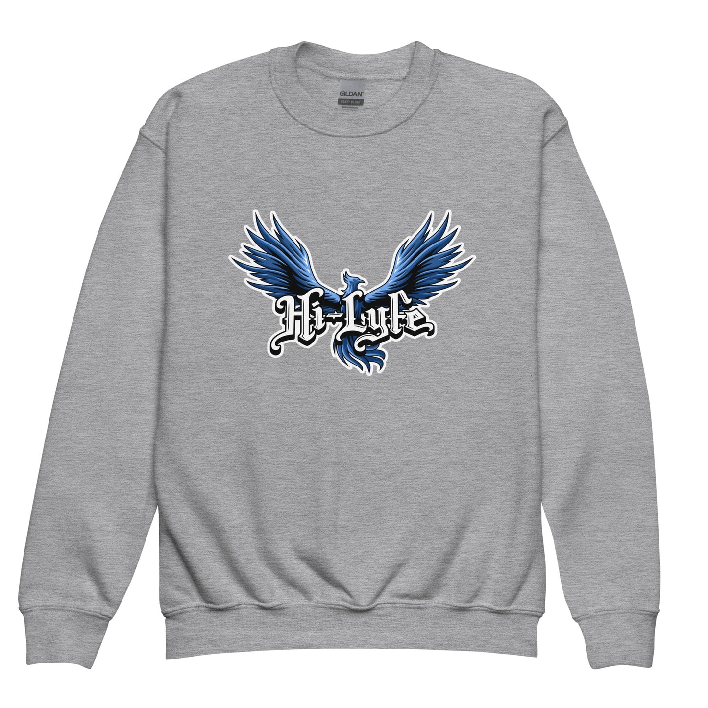 Classic | Youth Sweatshirt | Hi - Lyfe Basketball | Wings Logo