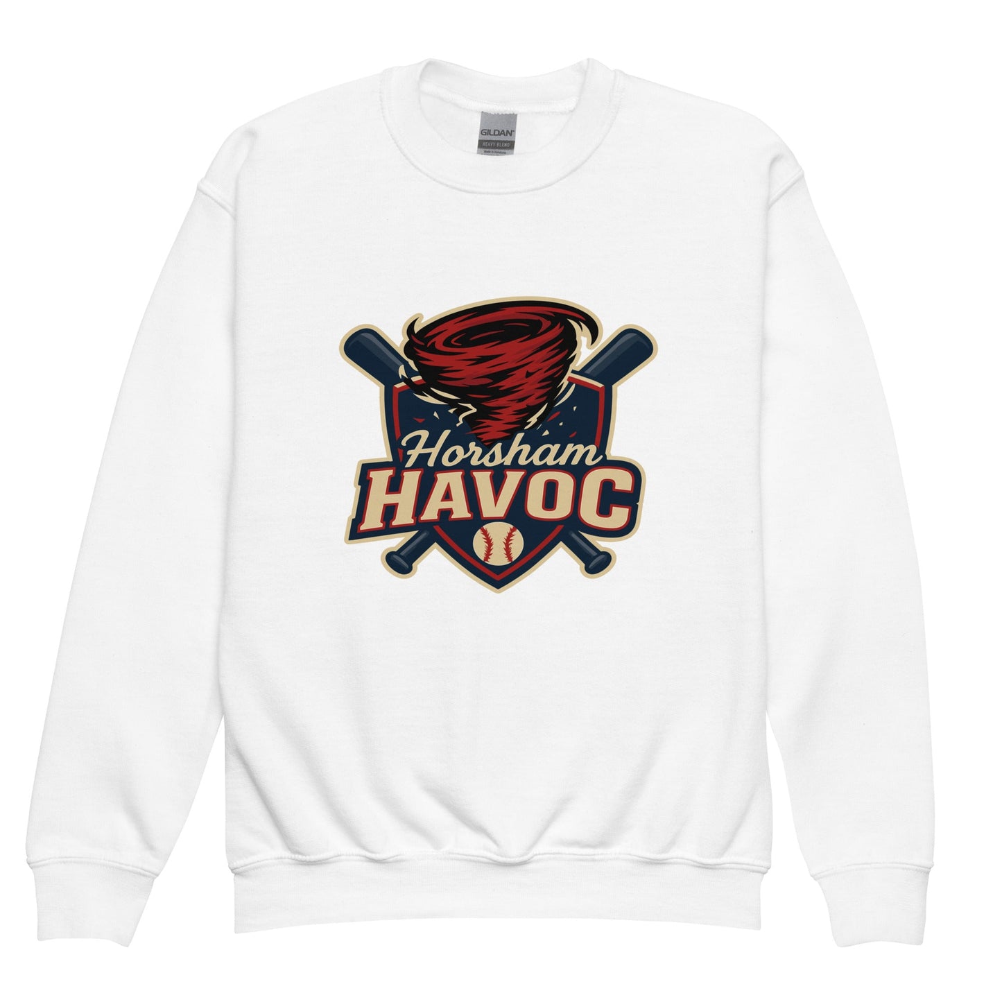 Classic | Youth Sweatshirt | Horsham Travel Baseball | Havoc Logo