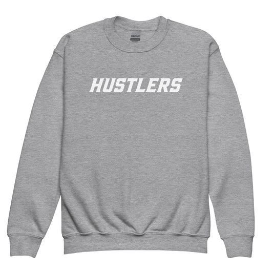 Classic | Youth Sweatshirt | Hustlers Softball | Modern Script Logo