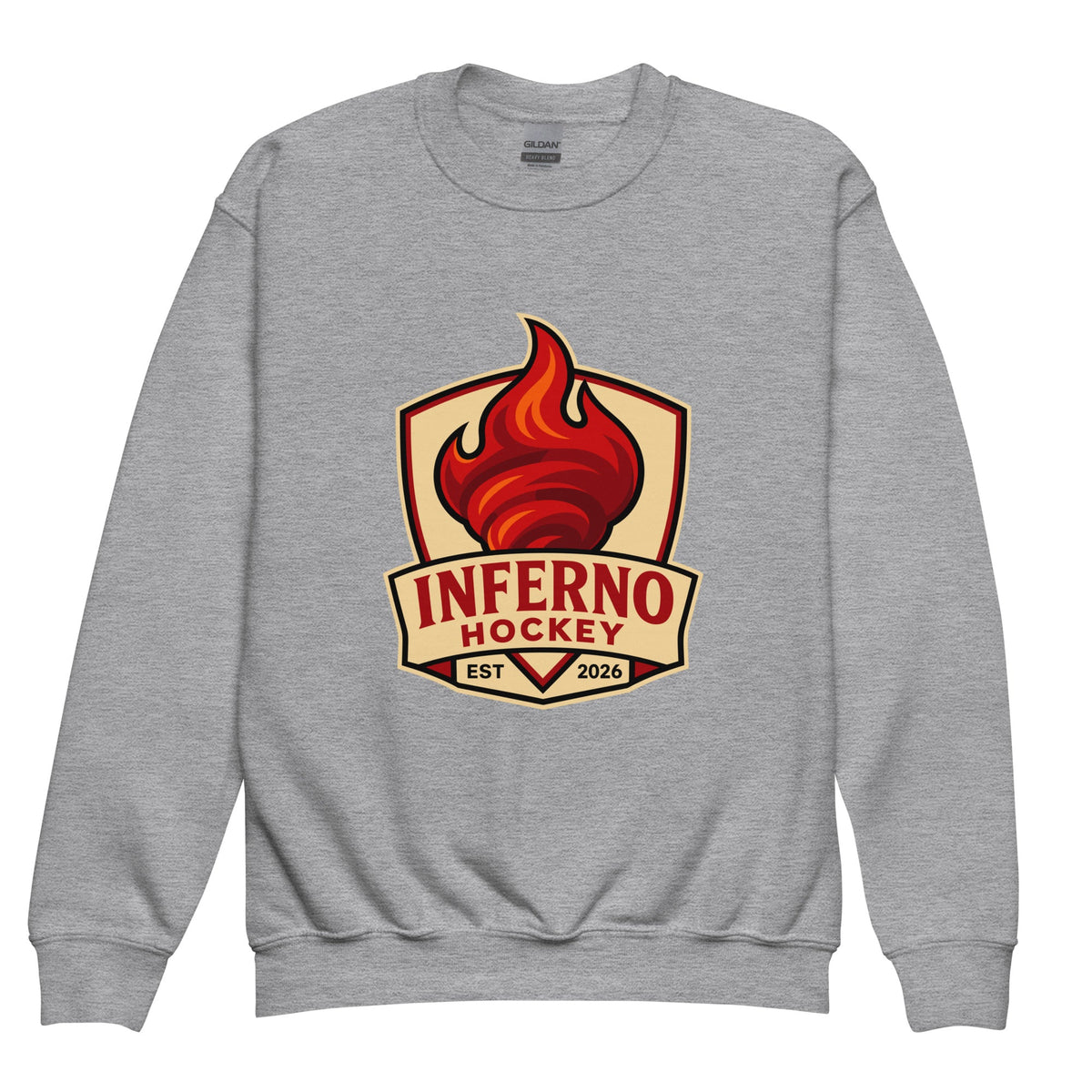 Classic | Youth Sweatshirt | Inferno Hockey | Crest Logo