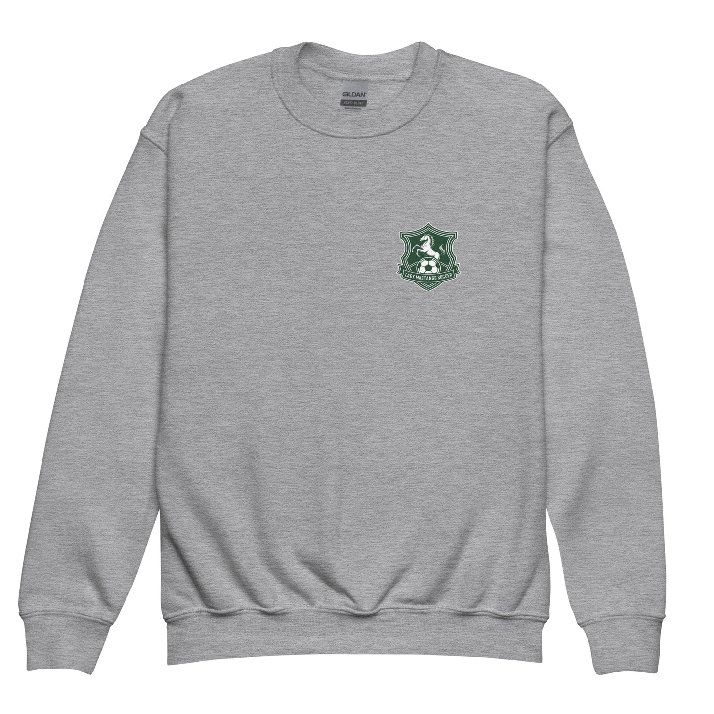 Classic | Youth Sweatshirt | JFK Memorial Lady Mustang Soccer | Pocket Logo