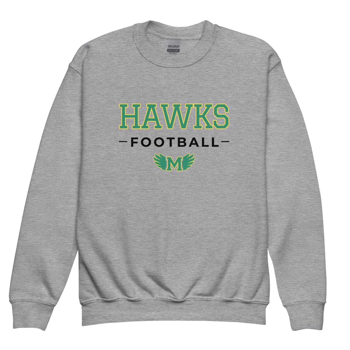 Classic | Youth Sweatshirt | Lake Minneola Hawks Football | Mark Logo
