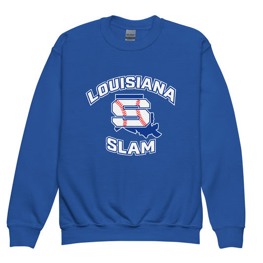 Classic | Youth Sweatshirt | Louisiana Slam Baseball | Emblem Logo