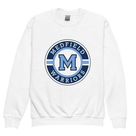 Classic | Youth Sweatshirt | Medfield Softball | Badge Logo