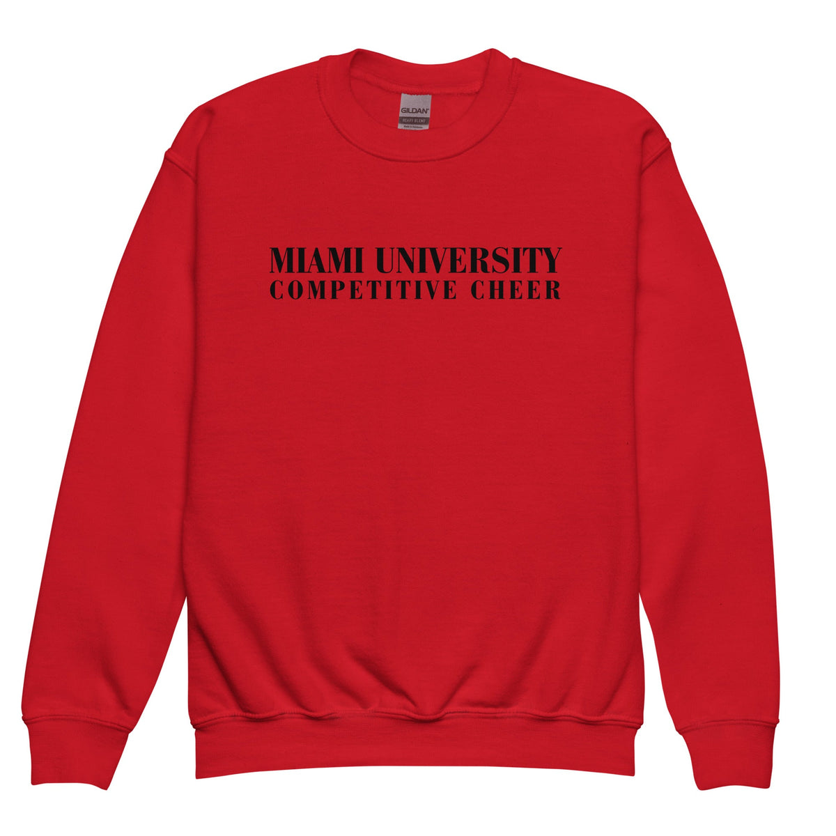 Classic | Youth Sweatshirt | Miami University Competitive Cheer Team | Alt Logo