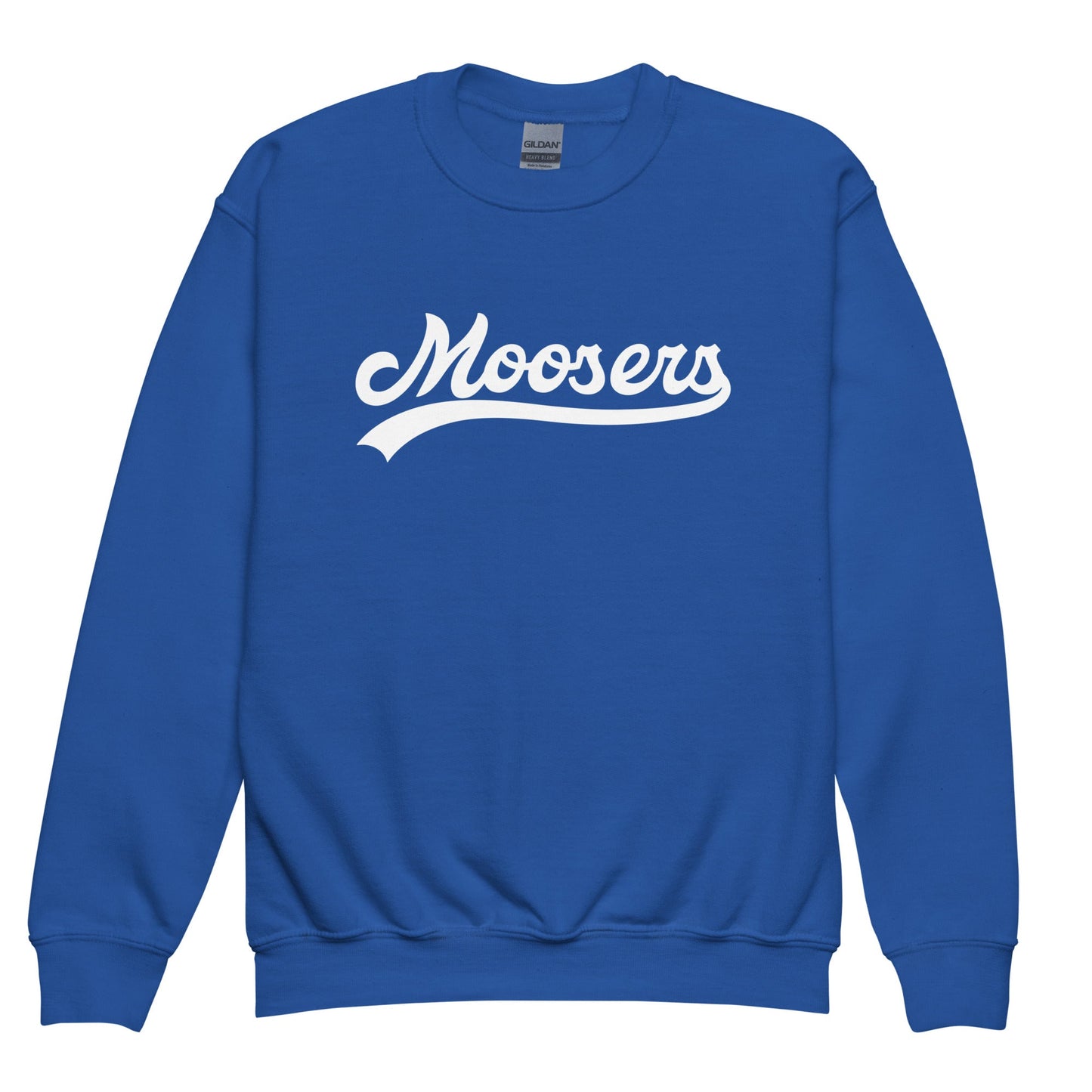 Classic | Youth Sweatshirt | Moosers | Athletic Script Logo