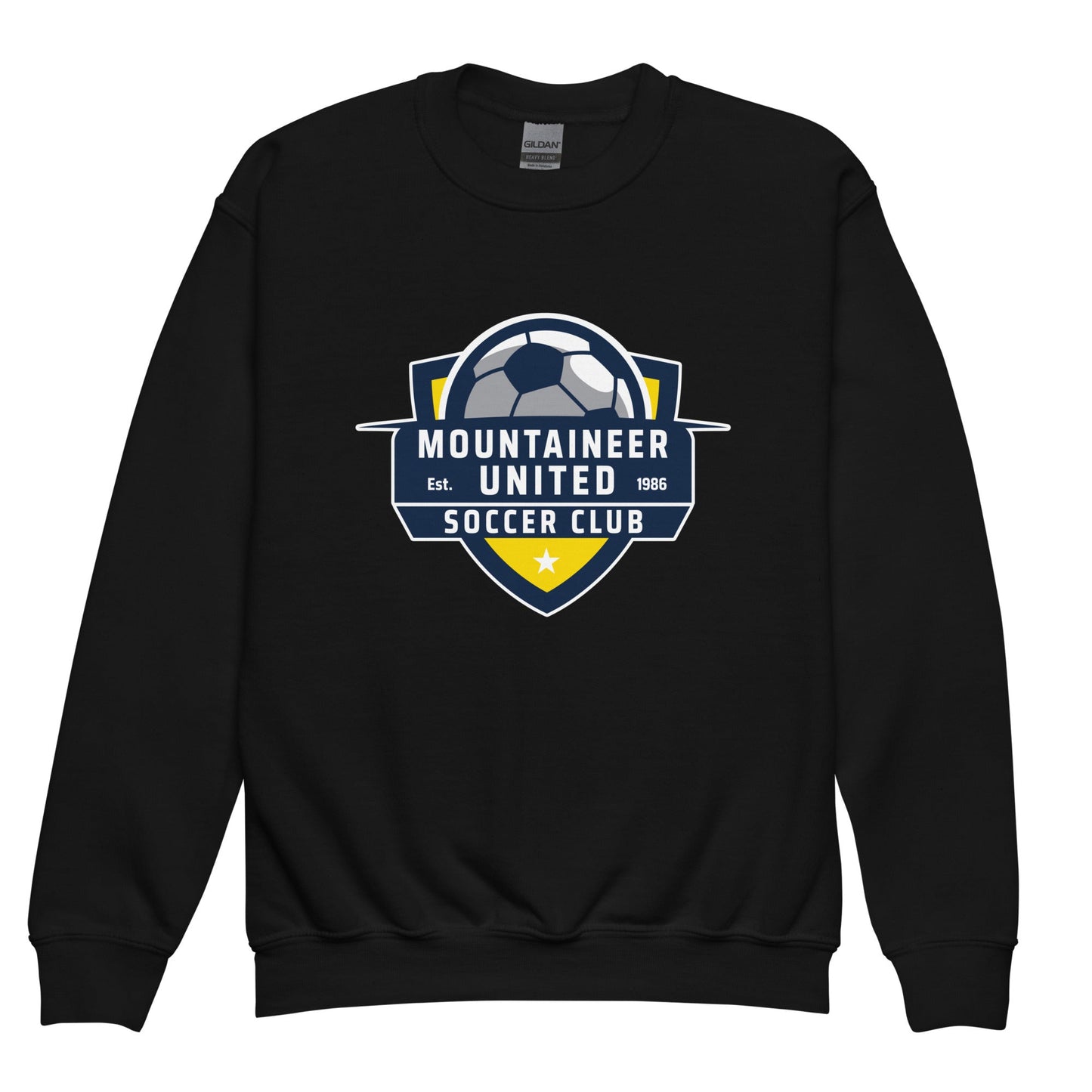 Classic | Youth Sweatshirt | Mountaineer United Soccer Club | Alpine Crest Logo