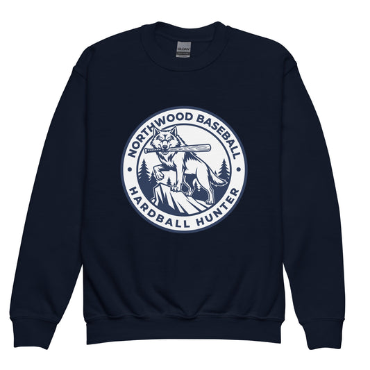 Classic | Youth Sweatshirt | Northwood High School Baseball | Badge Logo