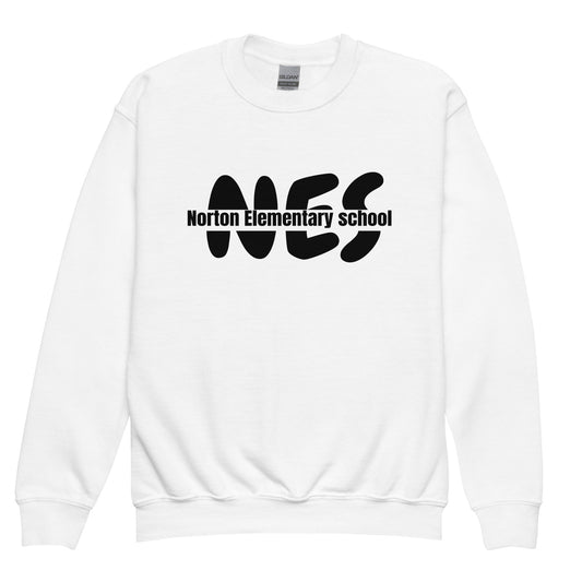 Classic | Youth Sweatshirt | Norton Elementary School | NES Script Logo