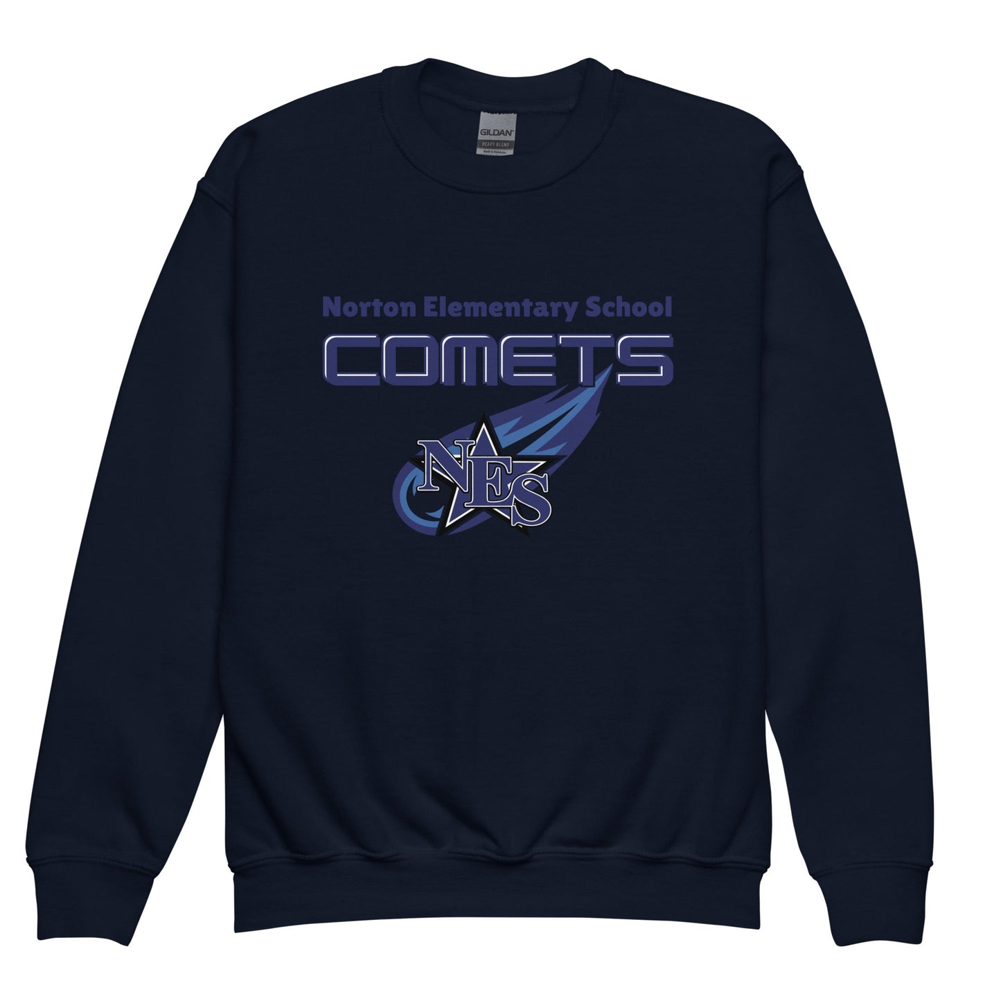 Classic | Youth Sweatshirt | Norton Elementary School | Space Script Logo