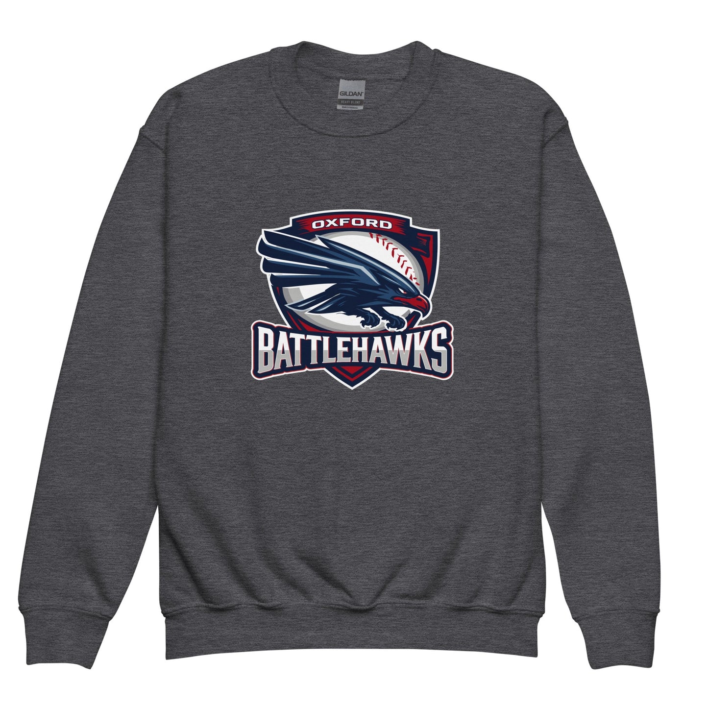 Classic | Youth Sweatshirt | Oxford Battlehawks 13U | Badge Logo