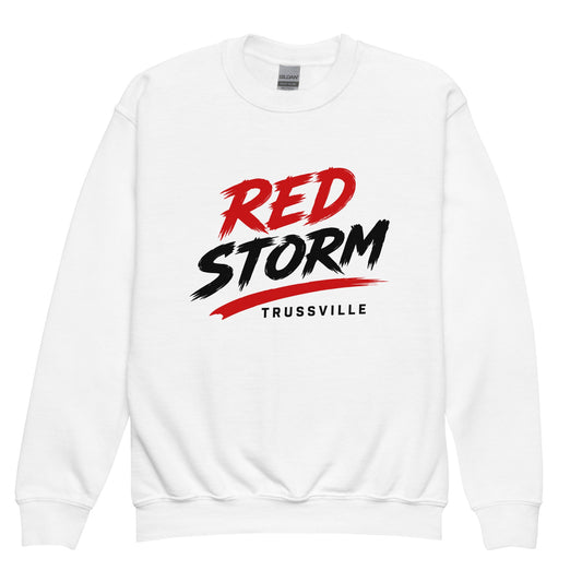 Classic | Youth Sweatshirt | Red Storm | Modern Script Logo