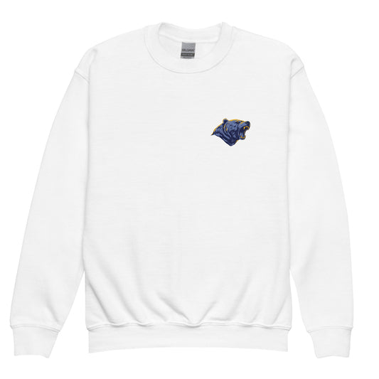Classic | Youth Sweatshirt | Rutherford County Grizzlies Football | Mascot Logo