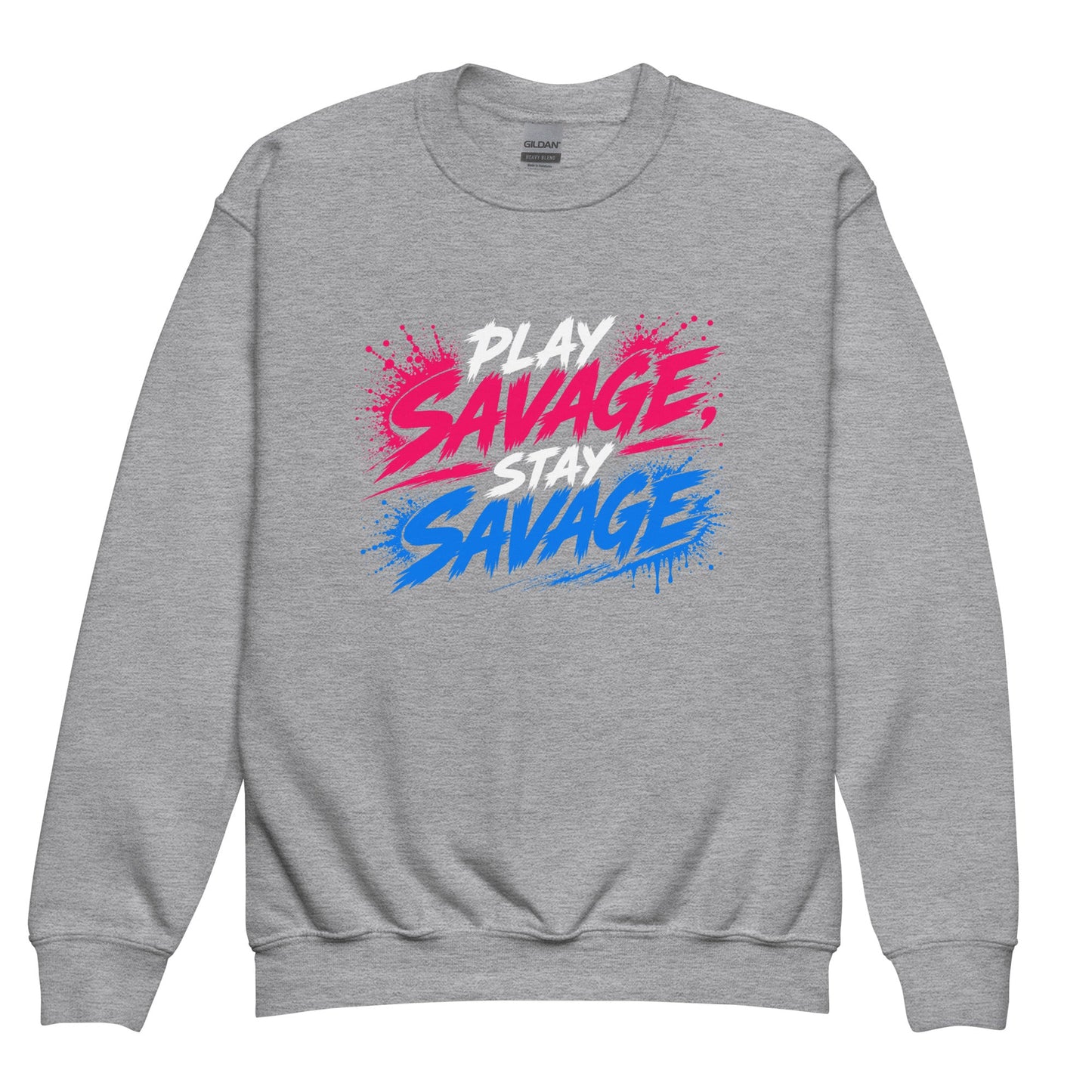 Classic | Youth Sweatshirt | Savage Softball | Play Stay Logo