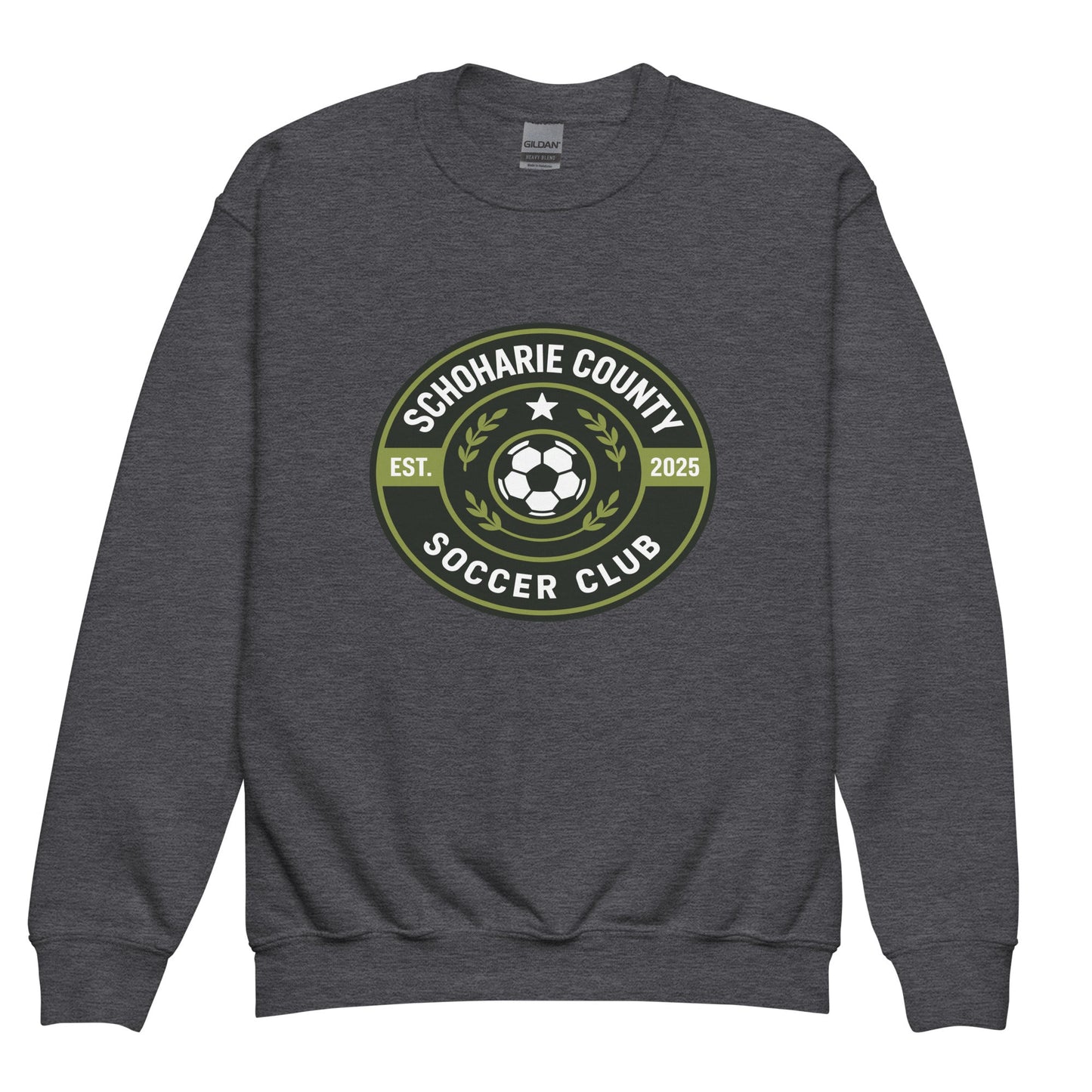 Classic | Youth Sweatshirt | Schoharie County Soccer Club | Badge Logo
