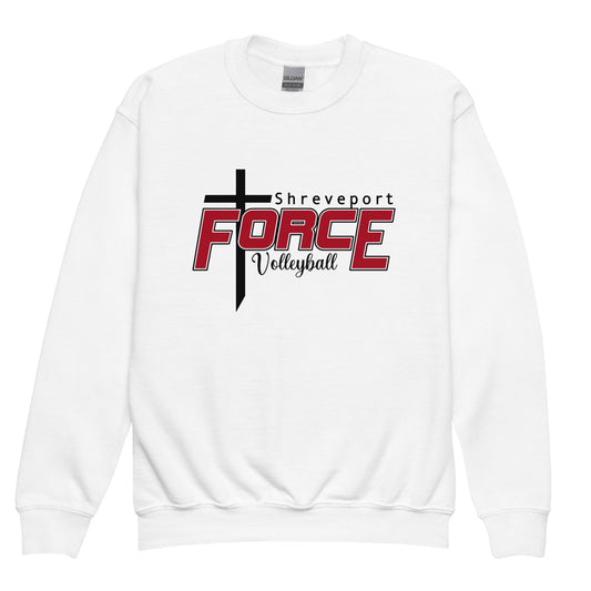 Classic | Youth Sweatshirt | Shreveport Force Volleyball | Crest Logo