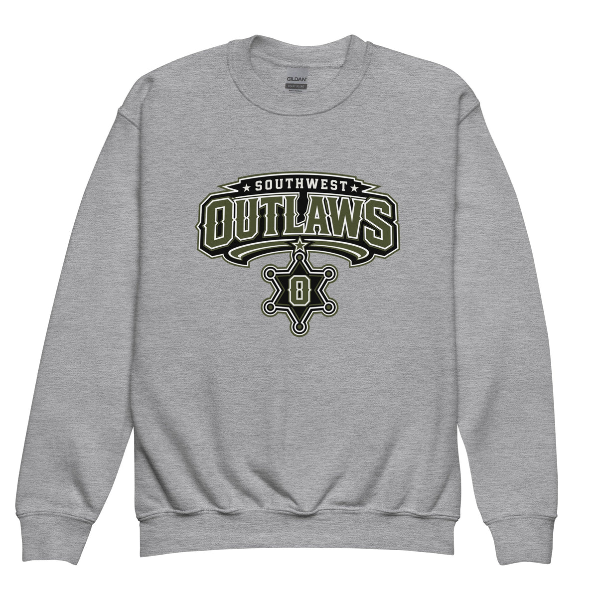 Classic | Youth Sweatshirt | Southwest Outlaws | Frontier Athletics Logo