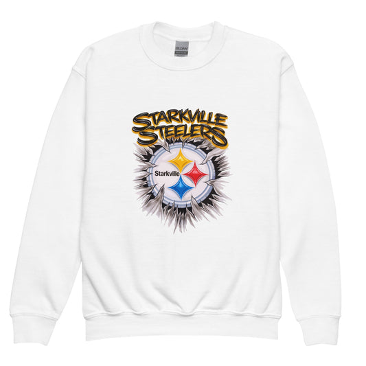 Classic | Youth Sweatshirt | Starkville Steelers | Ripped Logo