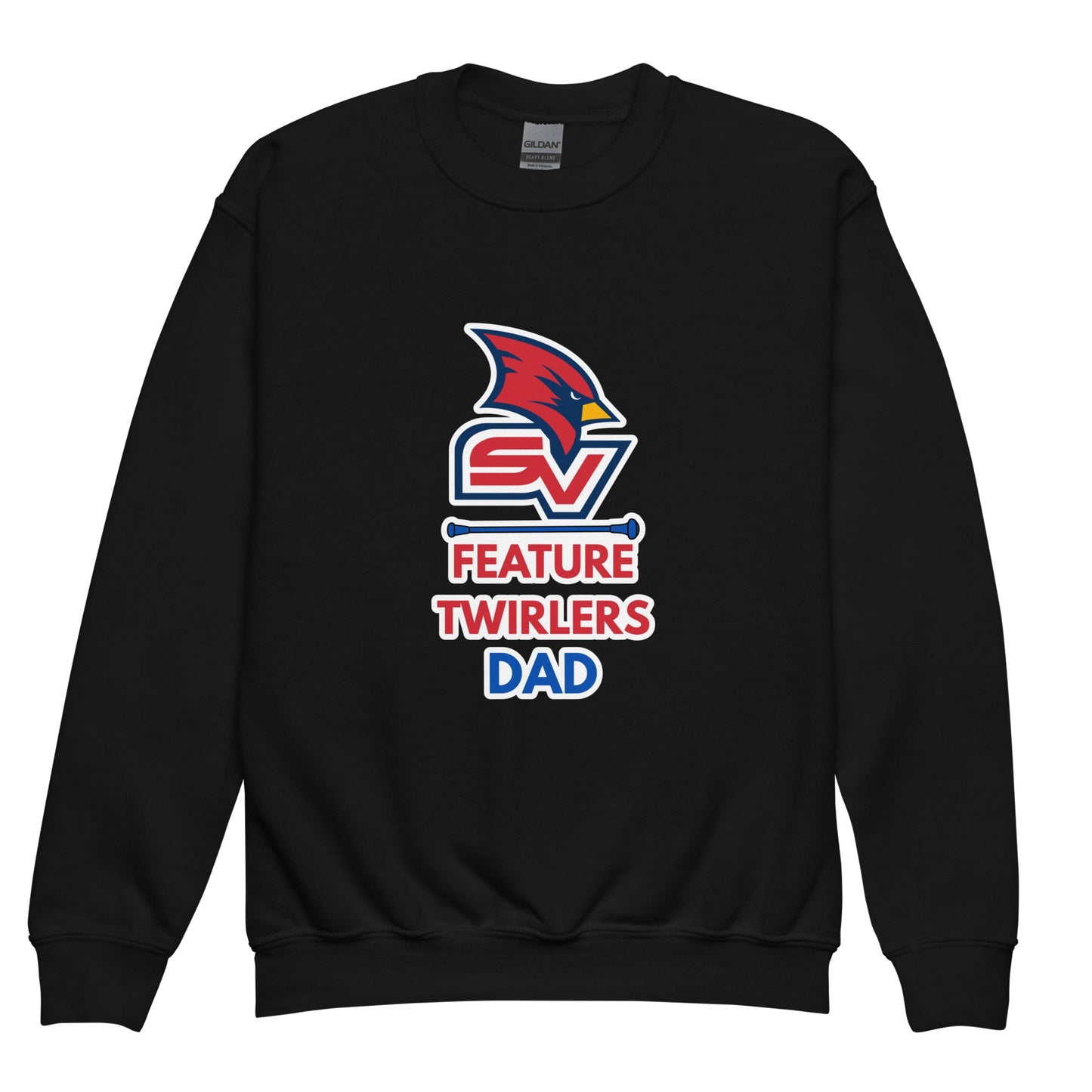 Classic | Youth Sweatshirt | SVSU Feature twirlers | Dad Logo