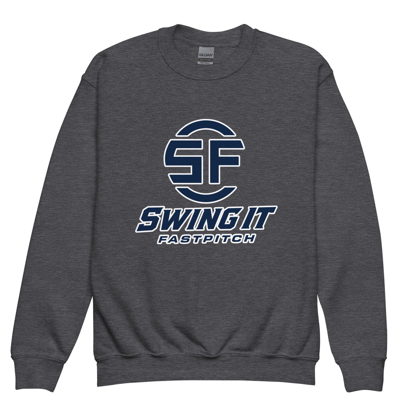 Classic | Youth Sweatshirt | Swing It Fastpitch | Crest Logo