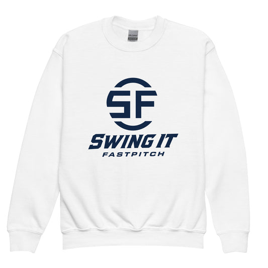 Classic | Youth Sweatshirt | Swing It Fastpitch | Crest Logo