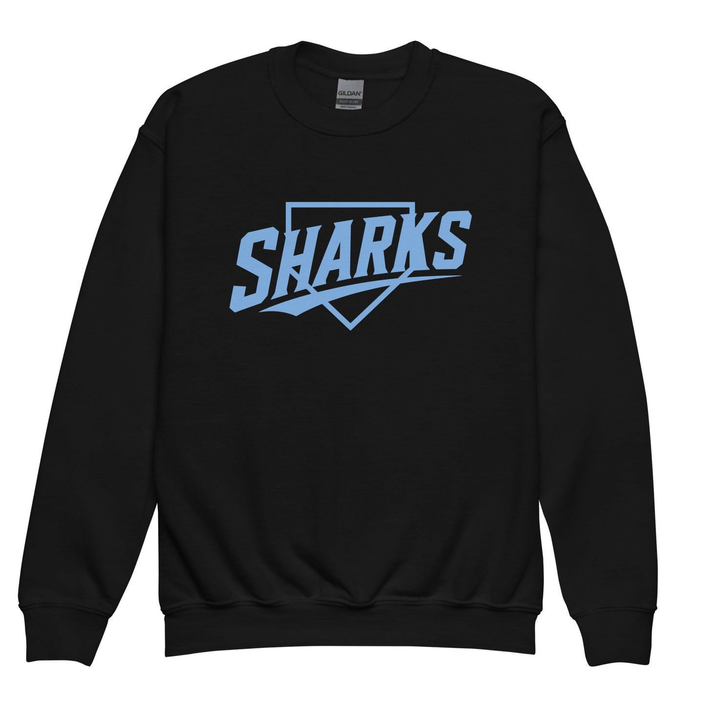Classic | Youth Sweatshirt | The Sharks Baseball Team | Crest Logo