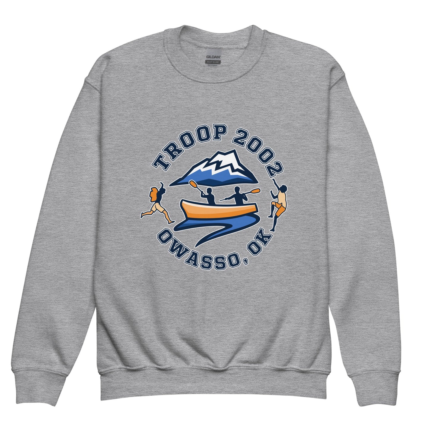 Classic | Youth Sweatshirt | Troop 2002 | Trailblazer Crest Logo