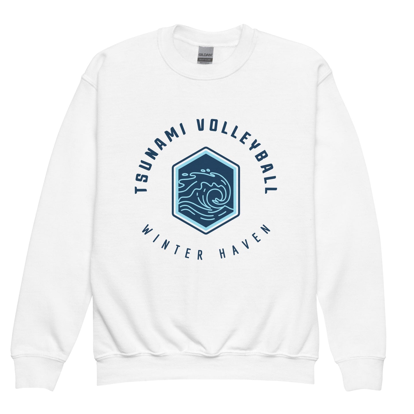 Classic | Youth Sweatshirt | Tsunami Volleyball Club | Crest Logo