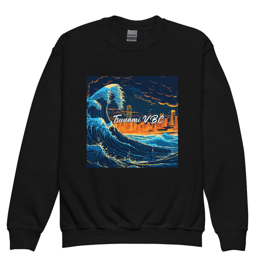 Classic | Youth Sweatshirt | Tsunami Volleyball Club | Glow Tide Athletics Logo