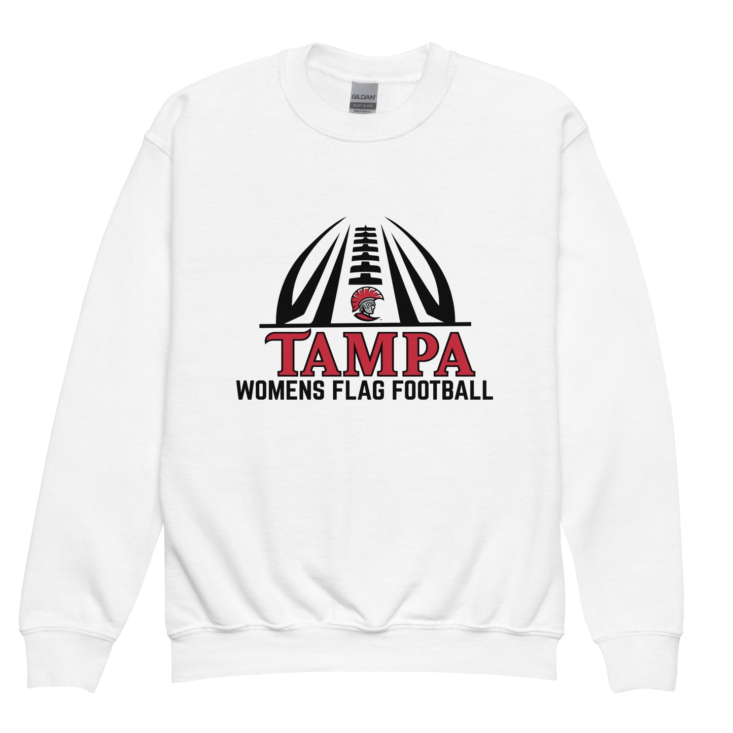 Classic | Youth Sweatshirt | University of Tampa Women's Flag Football | Football Logo