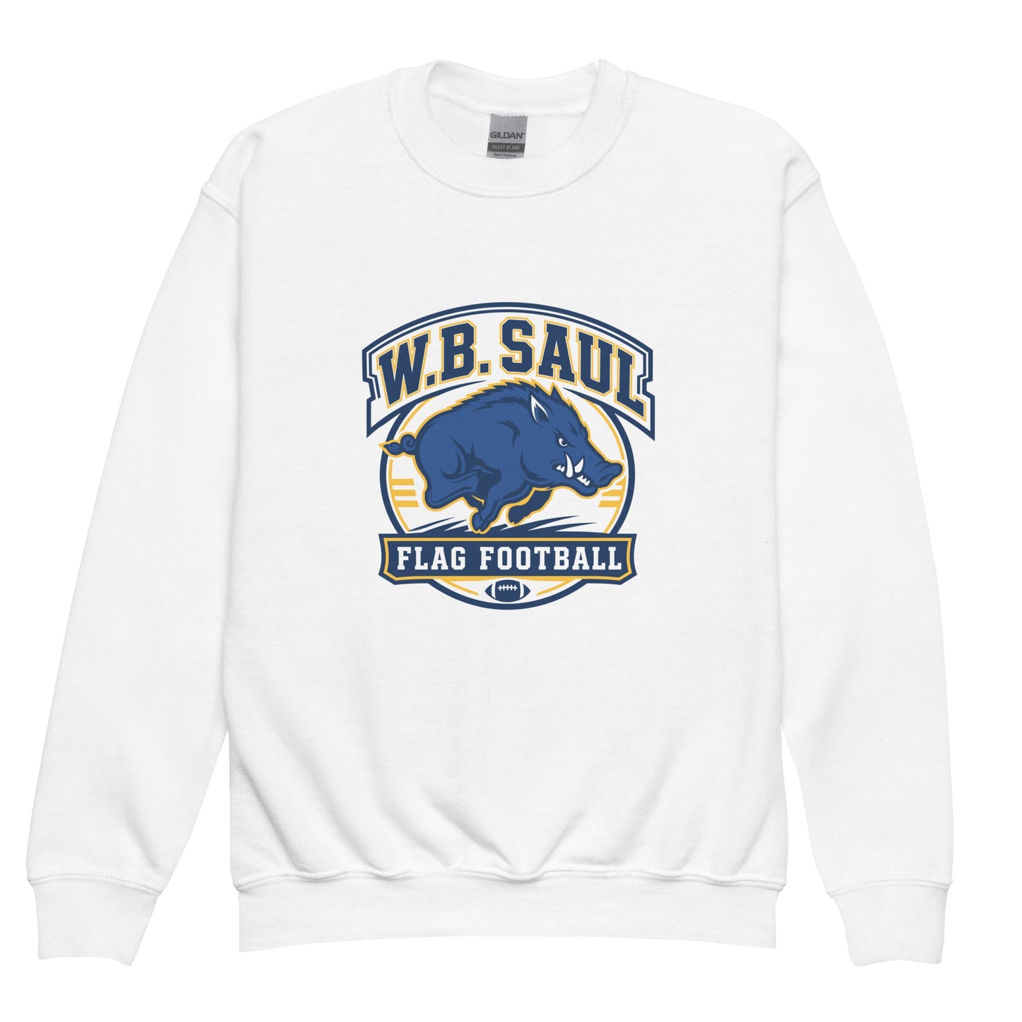 Classic | Youth Sweatshirt | W.B.Saul Razorbacks | Emblem Logo