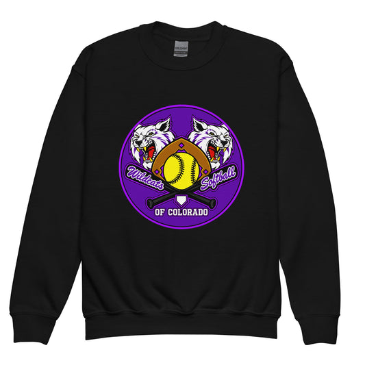 Classic | Youth Sweatshirt | Wildcats Softball | Badge Logo