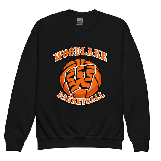Classic | Youth Sweatshirt | Woodlake Boys Basketball | Athletics Logo