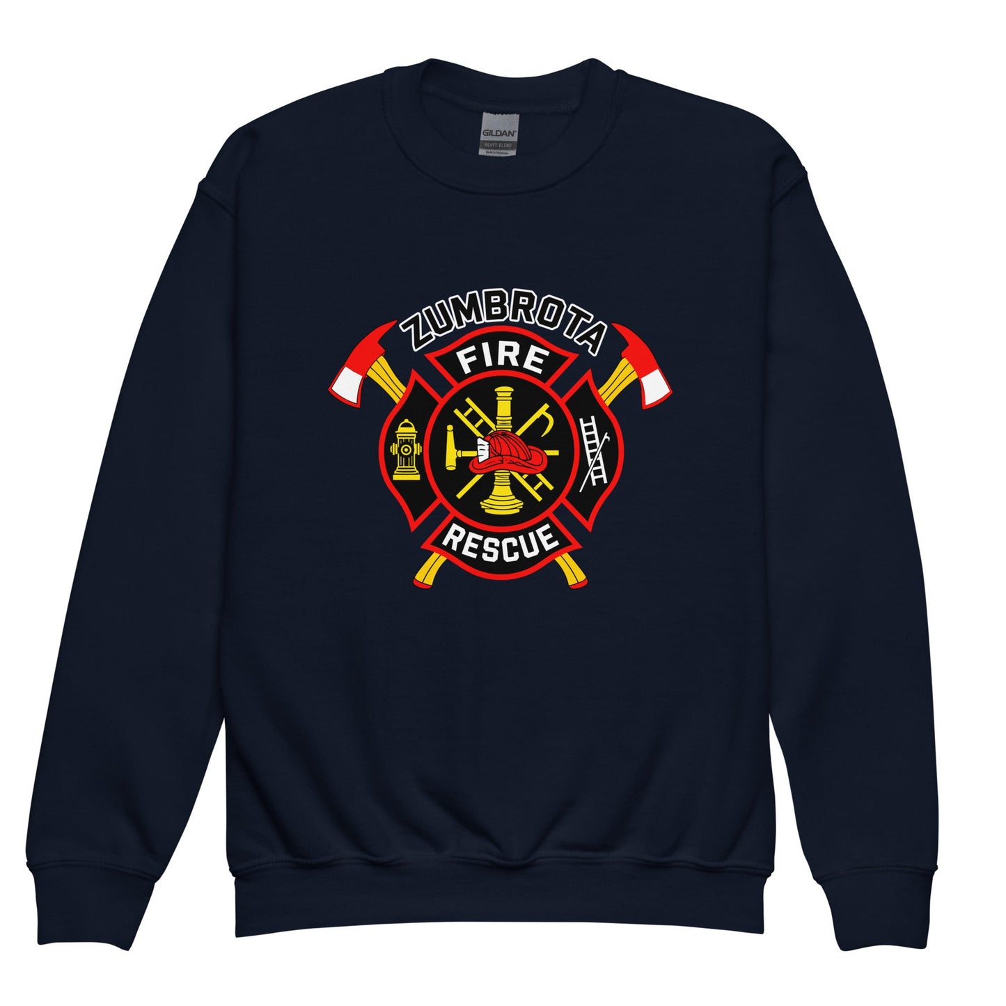 Classic | Youth Sweatshirt | Zumbrota Fire Department | Vanguard Logo