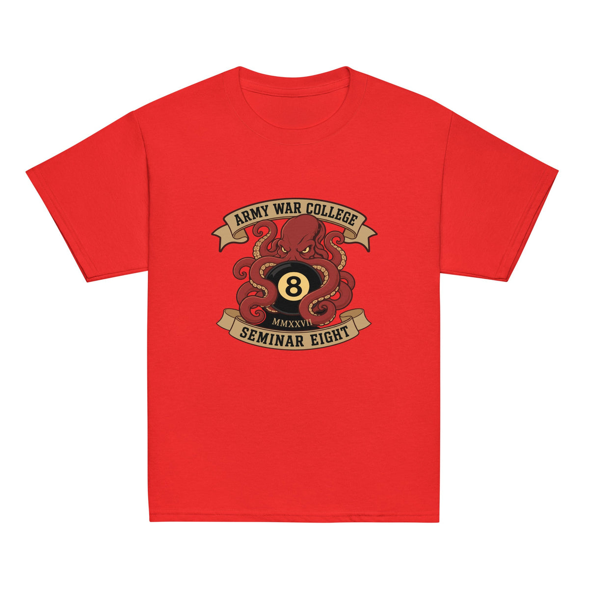 Classic | Youth T Shirt | Army War College (Seminar 8) | Crest Logo