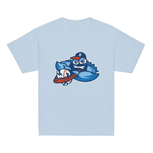 Classic | Youth T Shirt | Bellport BlueClaws | Mascot Logo